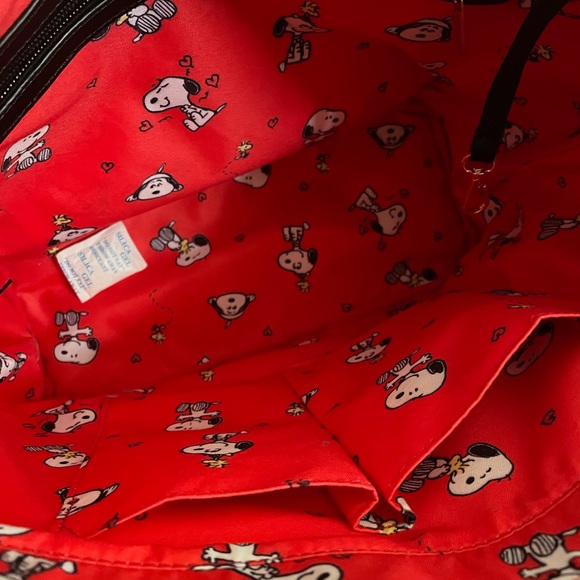 Peanuts Snoopy Tote Bag White and Black - Picture 4 of 4